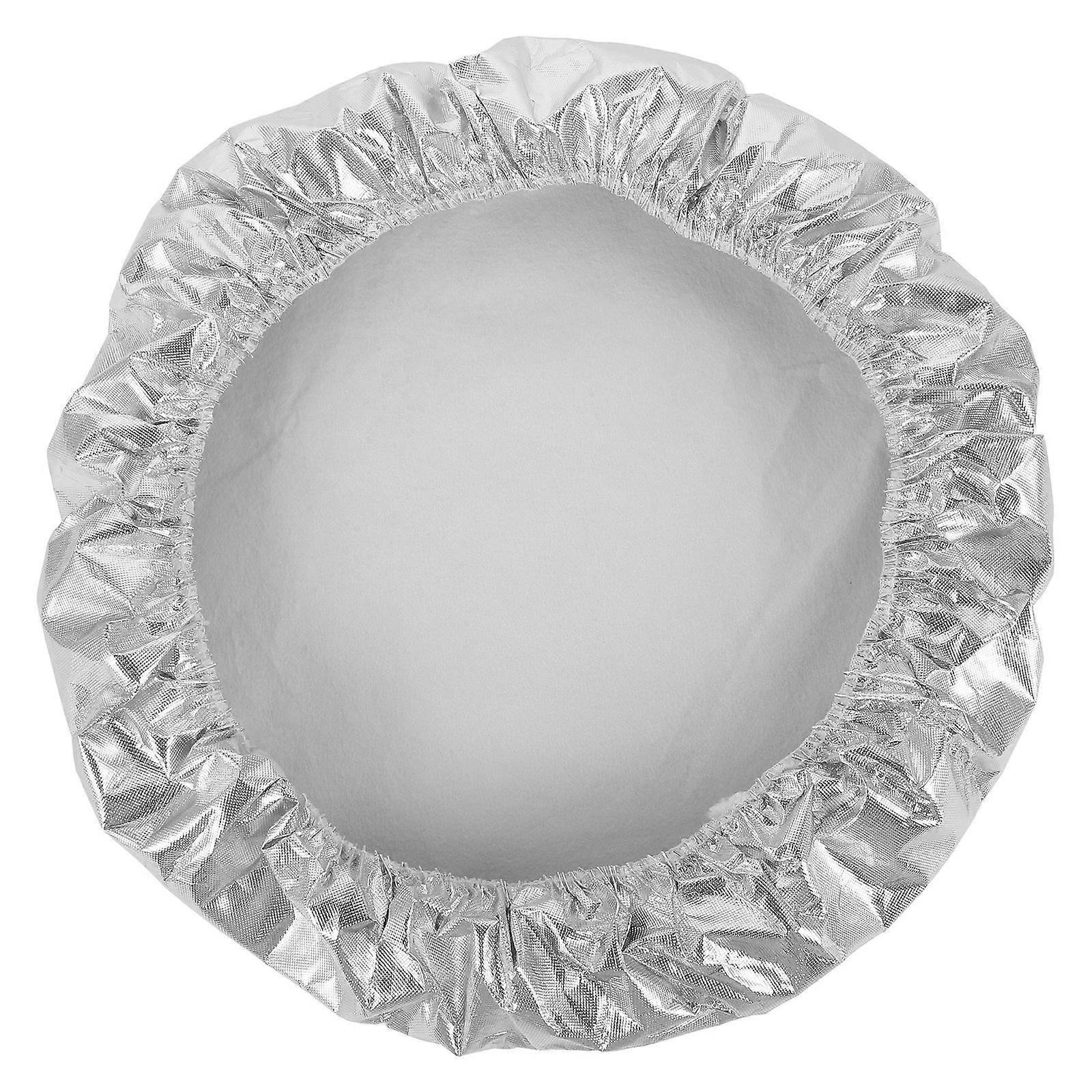 غطاء عجلة القيادة للسيارة مظلة الزجاج الأمامي العزل الحراري للقيادة الفضي 1 قطعة