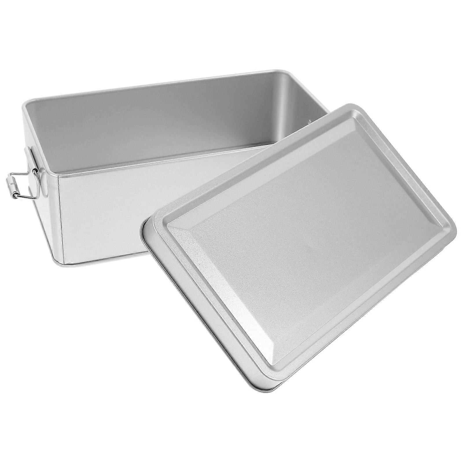 Elegant Vintage Silver Tinplate Storage Box with Lid – Multi Purpose Candy & Snack Container for Weddings, Parties, and Birthdays