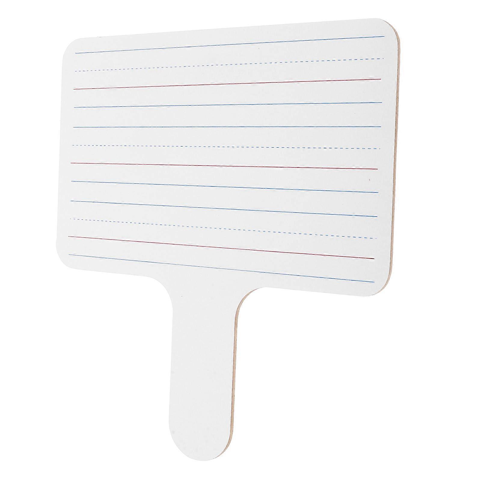 Double Sided Handheld Whiteboard Paddle For Phonics Games And Spelling Practice 21.50X19.70X0.30CM Reusable Surface 1Pcs