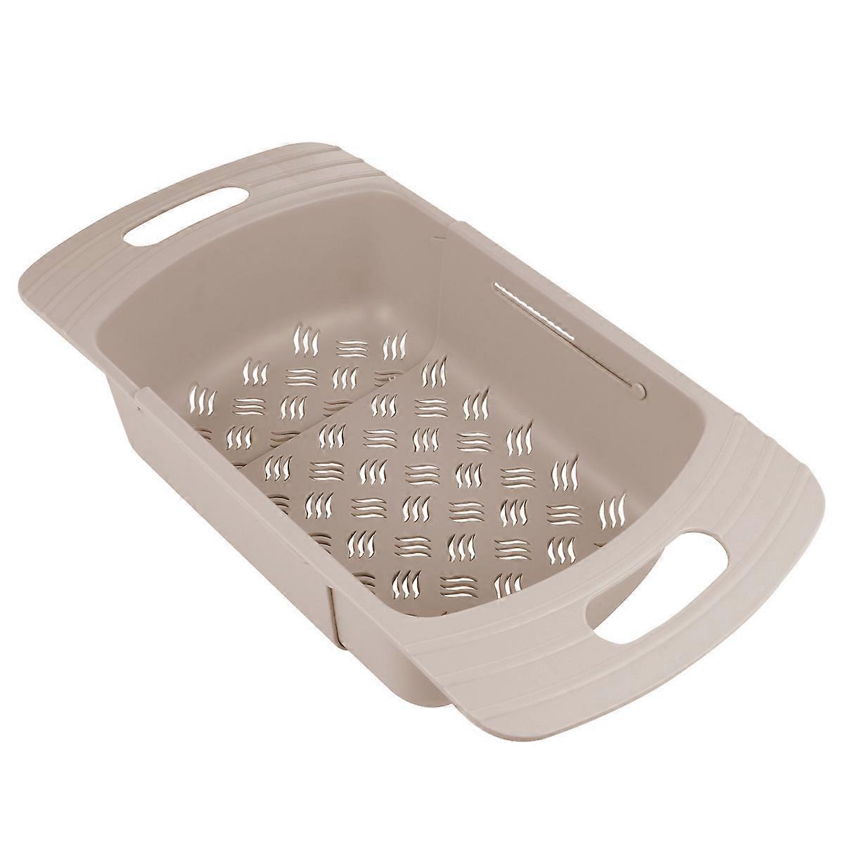 Masteelf Sink Drain Basket Telescopic Storage Bowl 1 Set Chopsticks Dish Rack for Kitchen