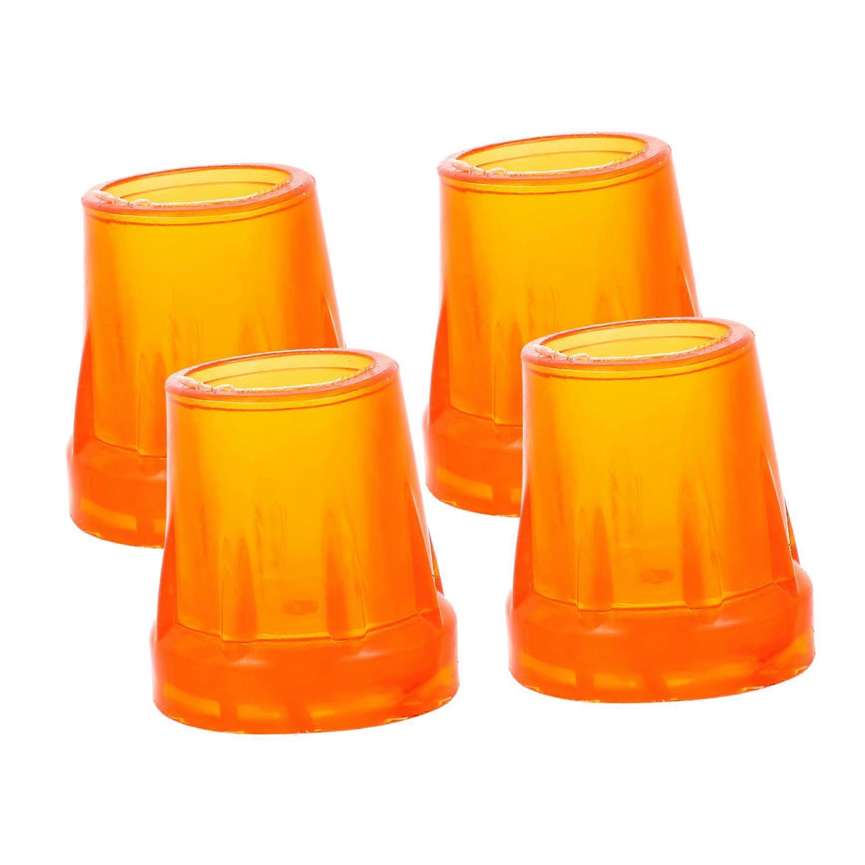 4 Pieces Crutch Tips NonSlip Rubber Feet for Walking Sticks Durable and Stable Covers Suitable for Elderly People for Indoor and Outdoor Use