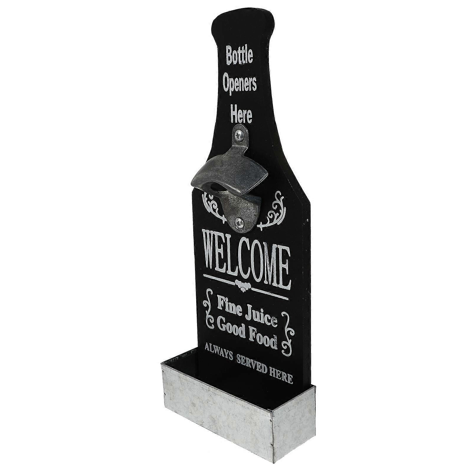 Hanging Bottle Opener Creative Wall Mounted Bottle Opener For Restaurant Assorted Color 31.00x12.00x5.00cm Function 1Set