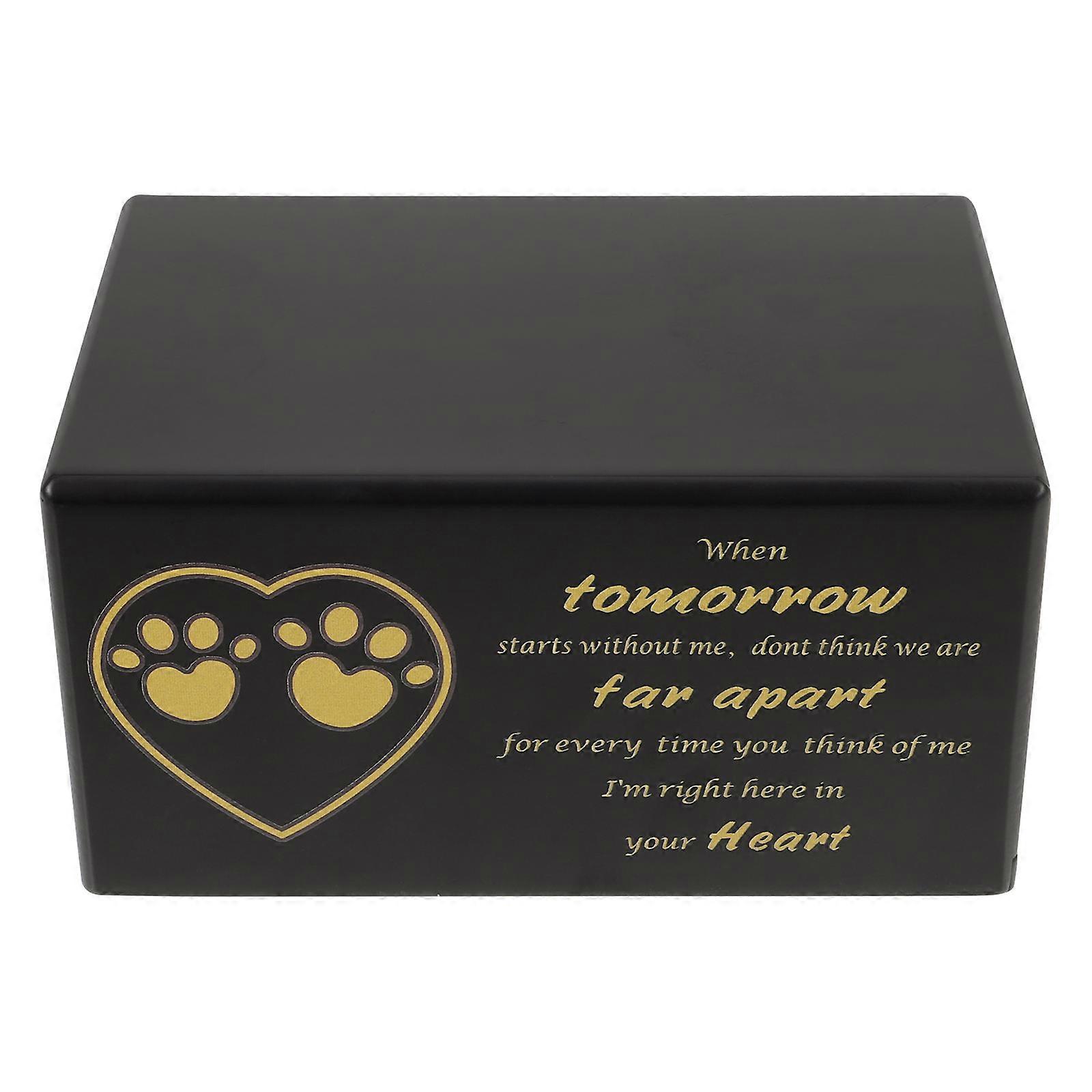 Charming Ash Storage Wooden Pet Urn For Dog And Cat Memories With Elegant Style And Sturdy Build Measures 19X13X10CM 1Pcs