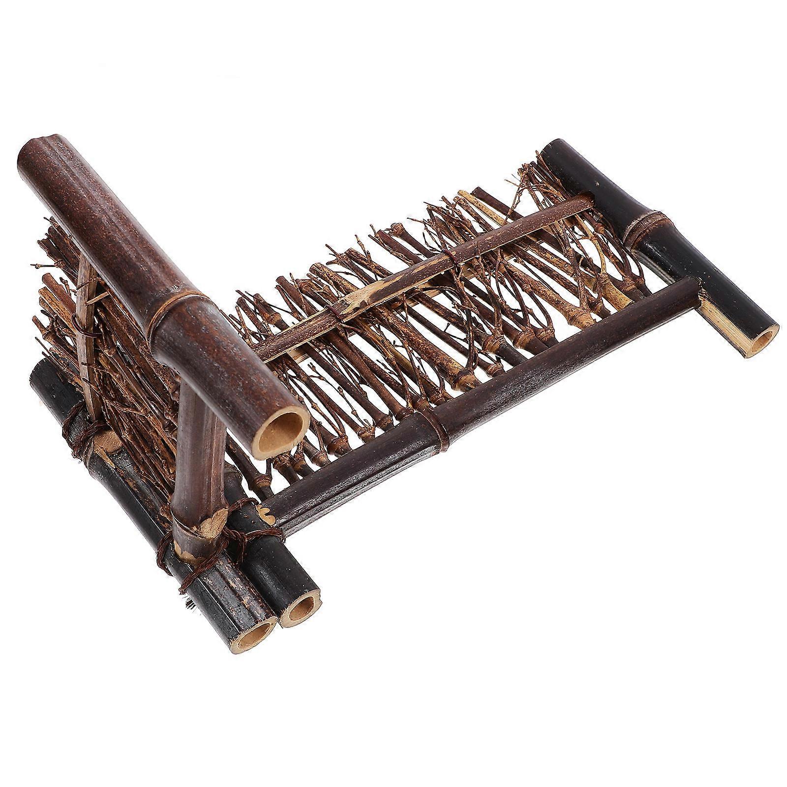 Brown Bamboo Sushi Fence for Decor and Food Photography with Durable Build 10.2 x 6.5 Inches