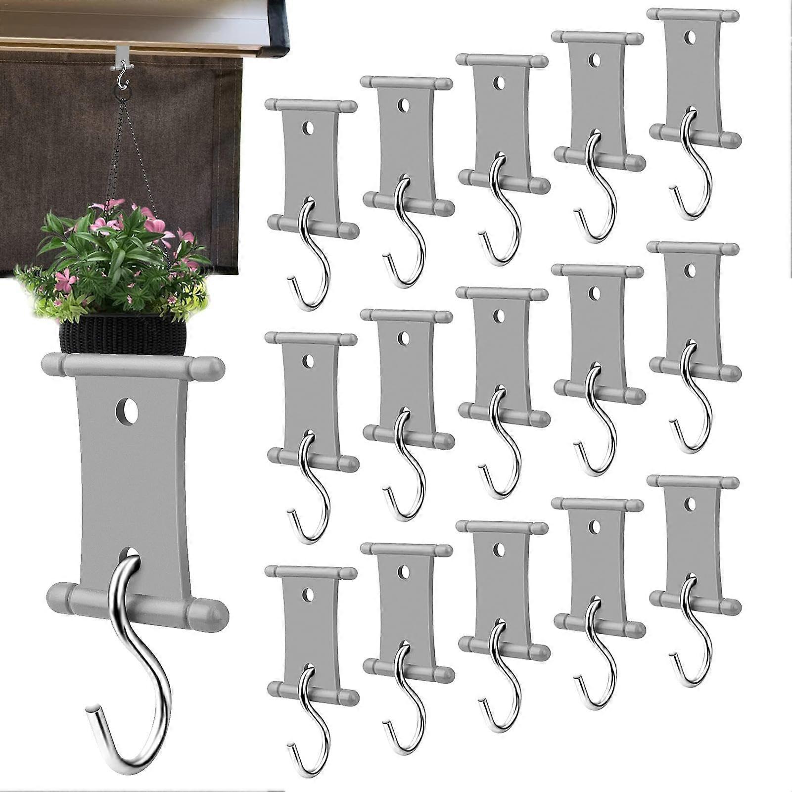 RV Awning Hooks Metal S Shaped Hangers for Piping Rail, 5/6mm, 7/8mm