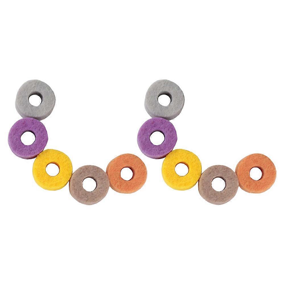 Cymbal Felt Pads Drum Kit Mat Prevent Metal-to-Metal Impact 2.5x0.8cm Μουσικοί 20Pack