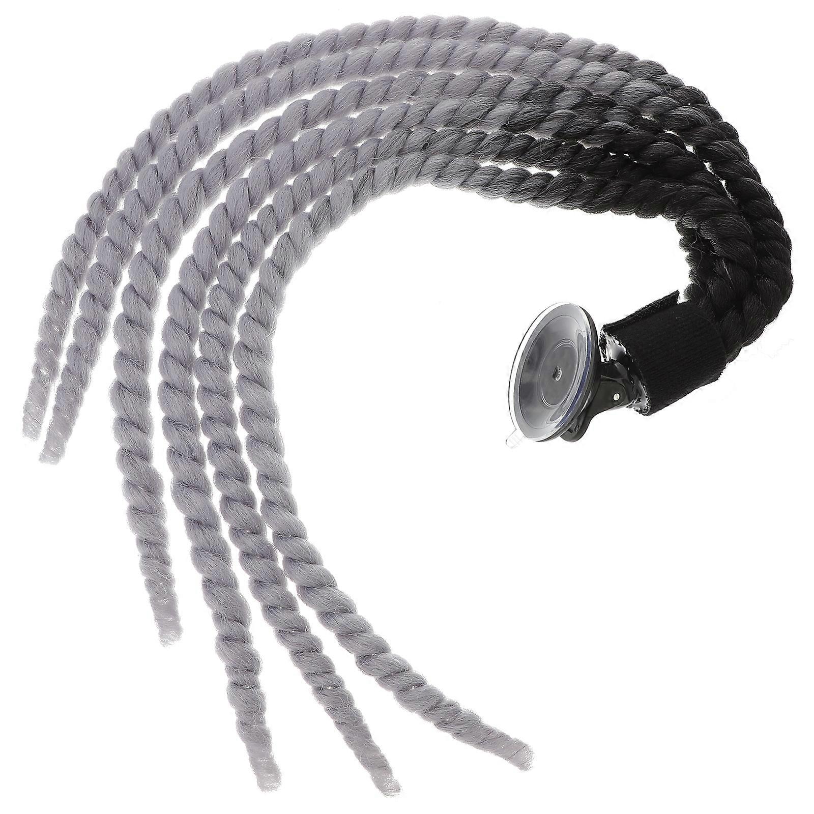 Motorcycle Decorations Braid Wig Ornament Reusable 1 Set Accessories