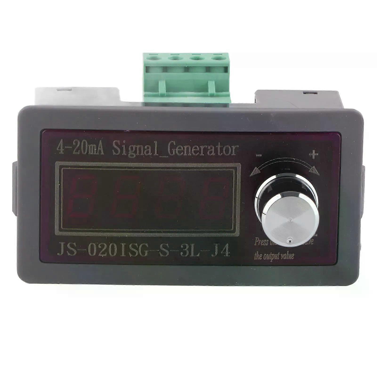 4-20mA Current Voltage Signal Generator with Battery Power Supply Interface Analog Simulator Adjustable 4 Digit Display