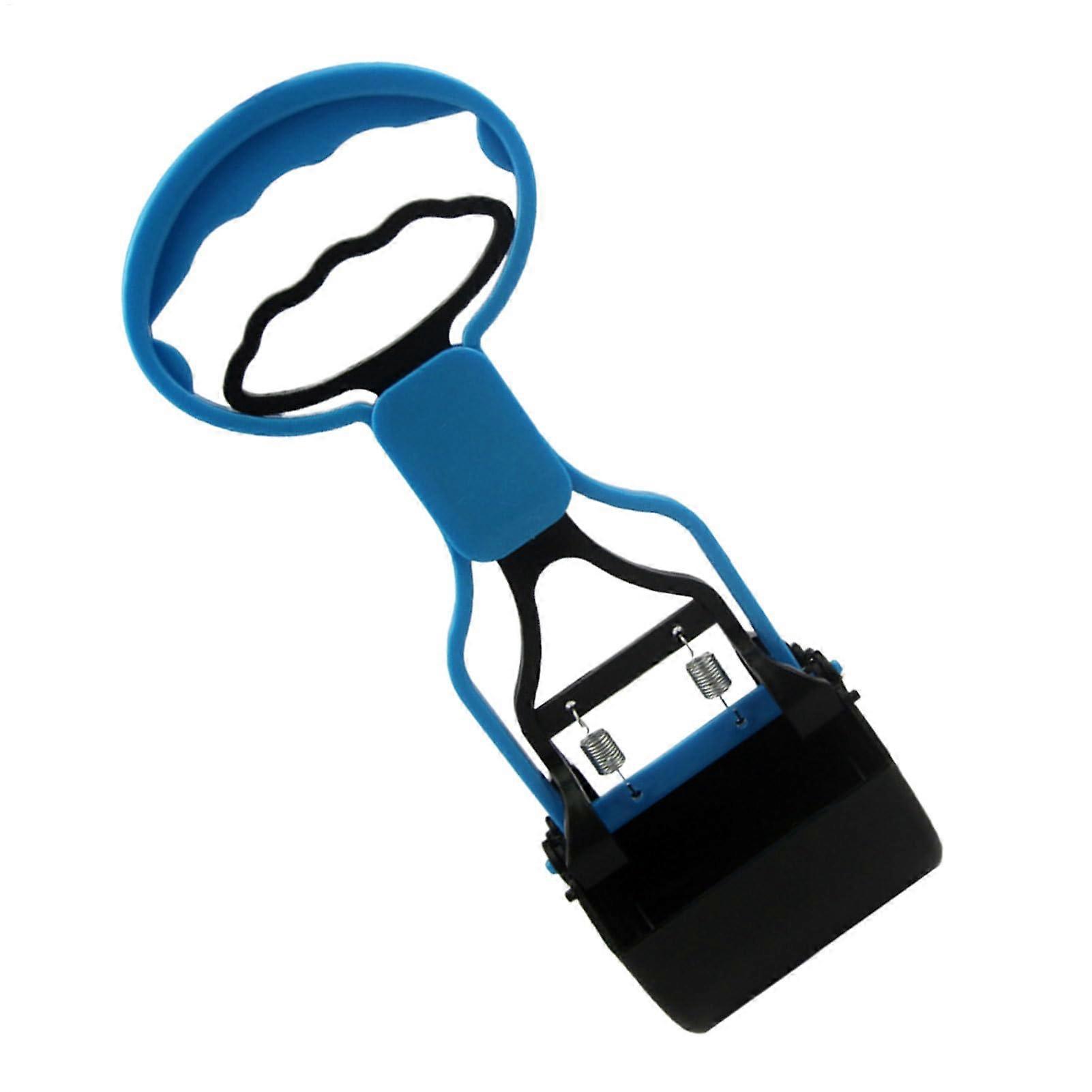 Dog Poop Grabber, Cat Waste Picker, Non-Slip Long Handle Poop Remover for Parks, Gardens, Patios, and Homes, Blue