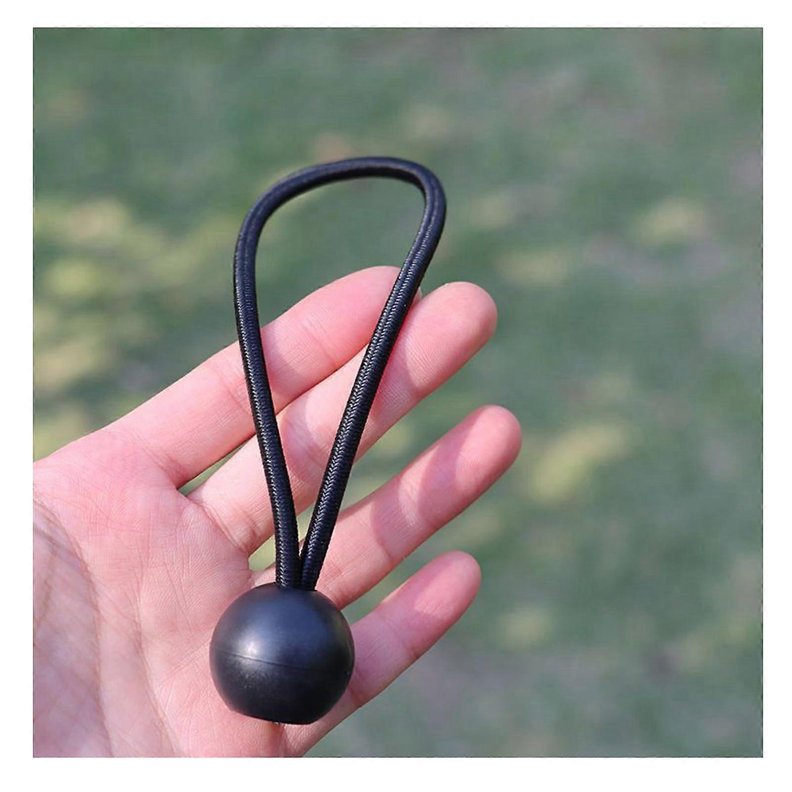 Bungee Cords with Balls 6 Inches, Pack of 30 Durable Small Bungee Cords for Outdoor Use, Tarpaulin and Tent Fixing