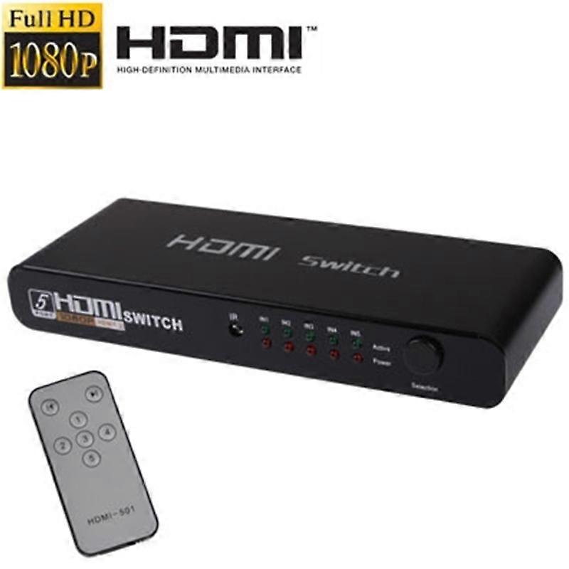 5 Ports Full HD 1080P HDMI Switch