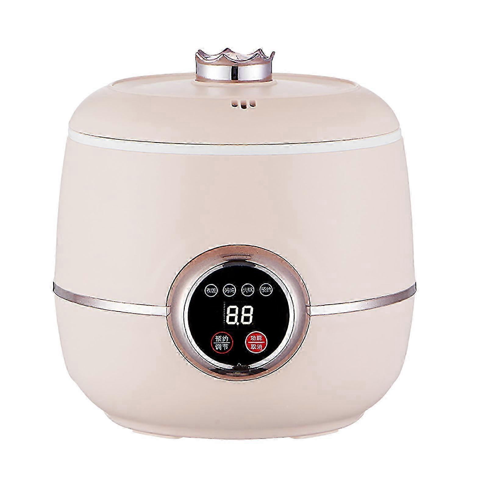 Mini Electric Rice Cooker 2L Non Stick Pot Multi Functional Smart Cooker with Steamer Basket for Home Kitchen