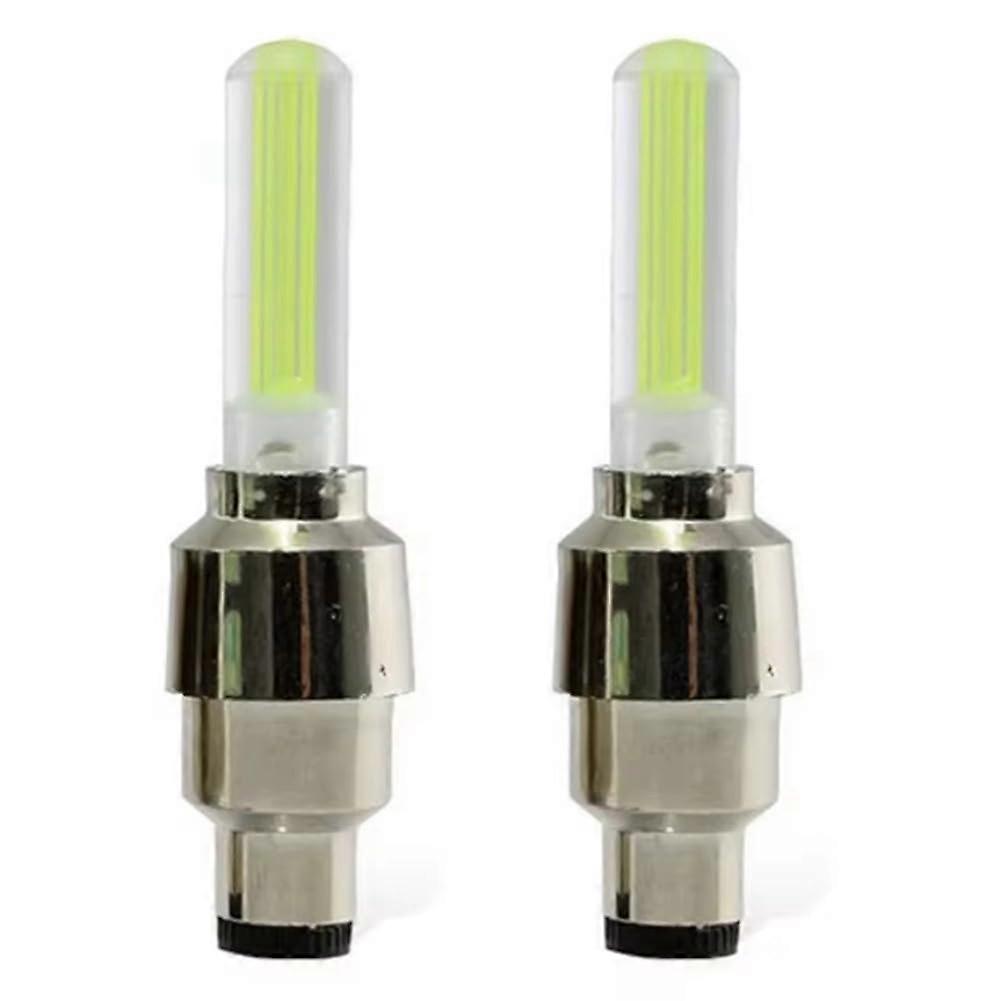 Bicycle spoke lights, 2pack neon lights, tire valve cap flashlights C