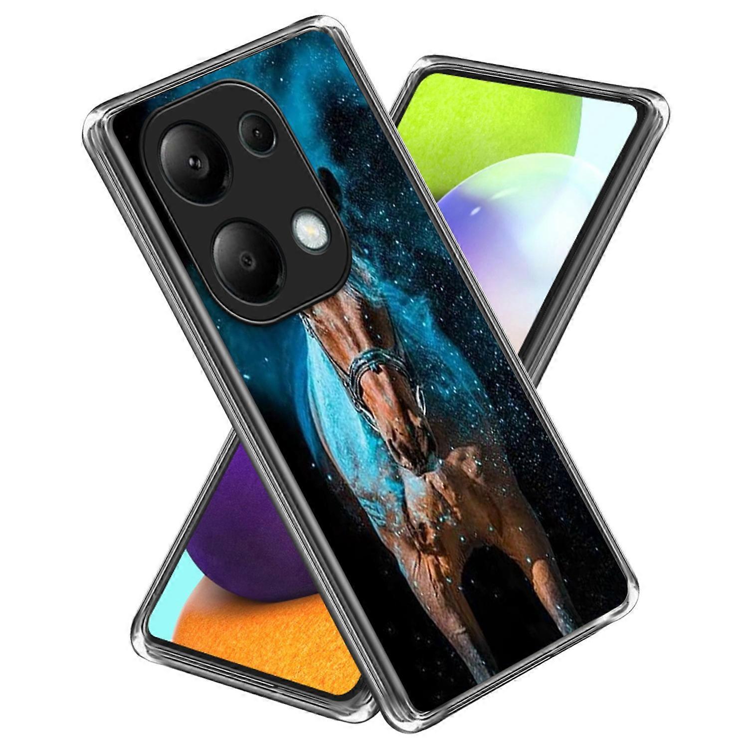 For Xiaomi Redmi Note 13 Pro 4G/Xiaomi Poco M6 Pro 4G Case Shock-Absorbent TPU Pattern Printed