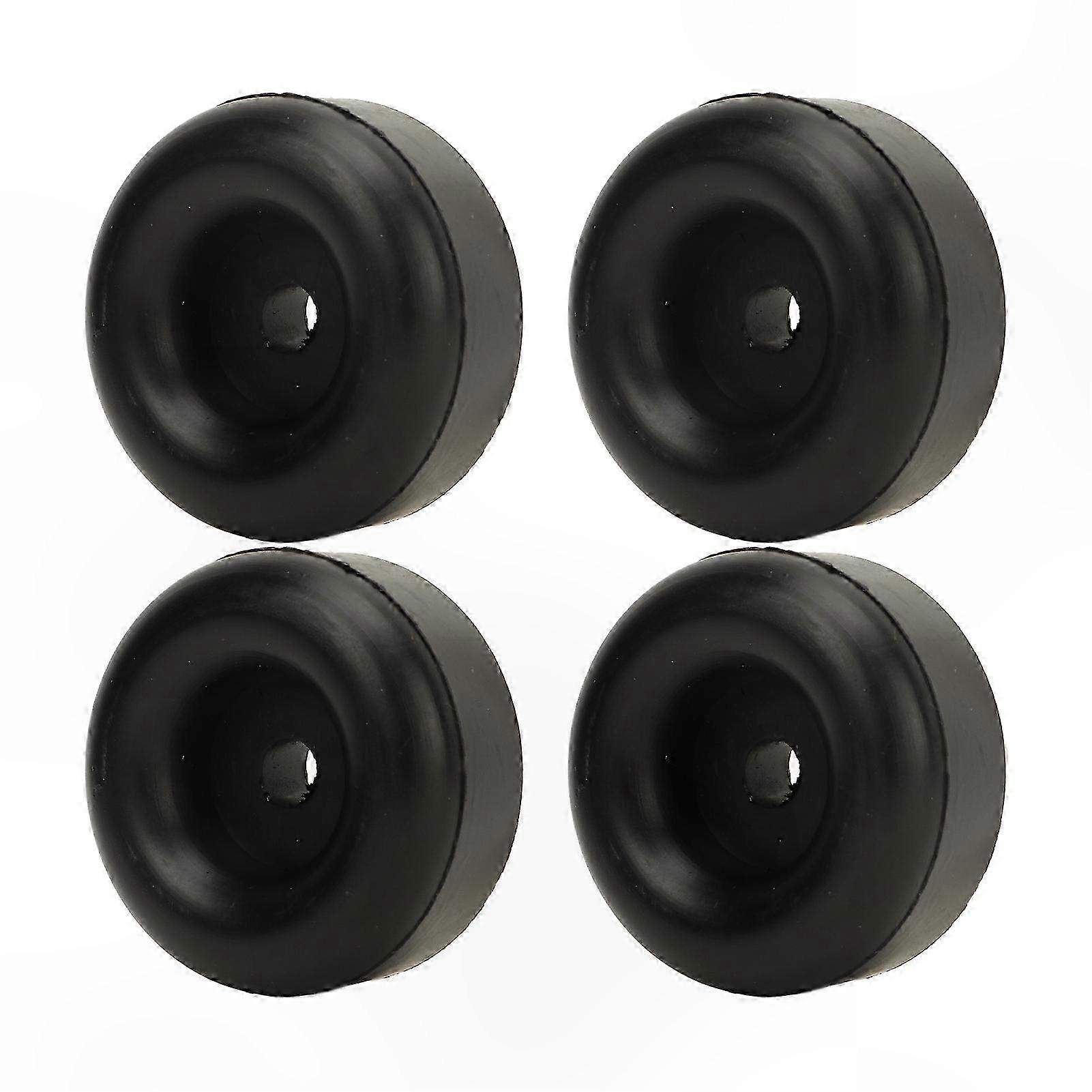 4PCS Round Holed Slope Door Rubber Buffer Pad for Cargo Trailer RV Ships Bumper Ramp Accessory