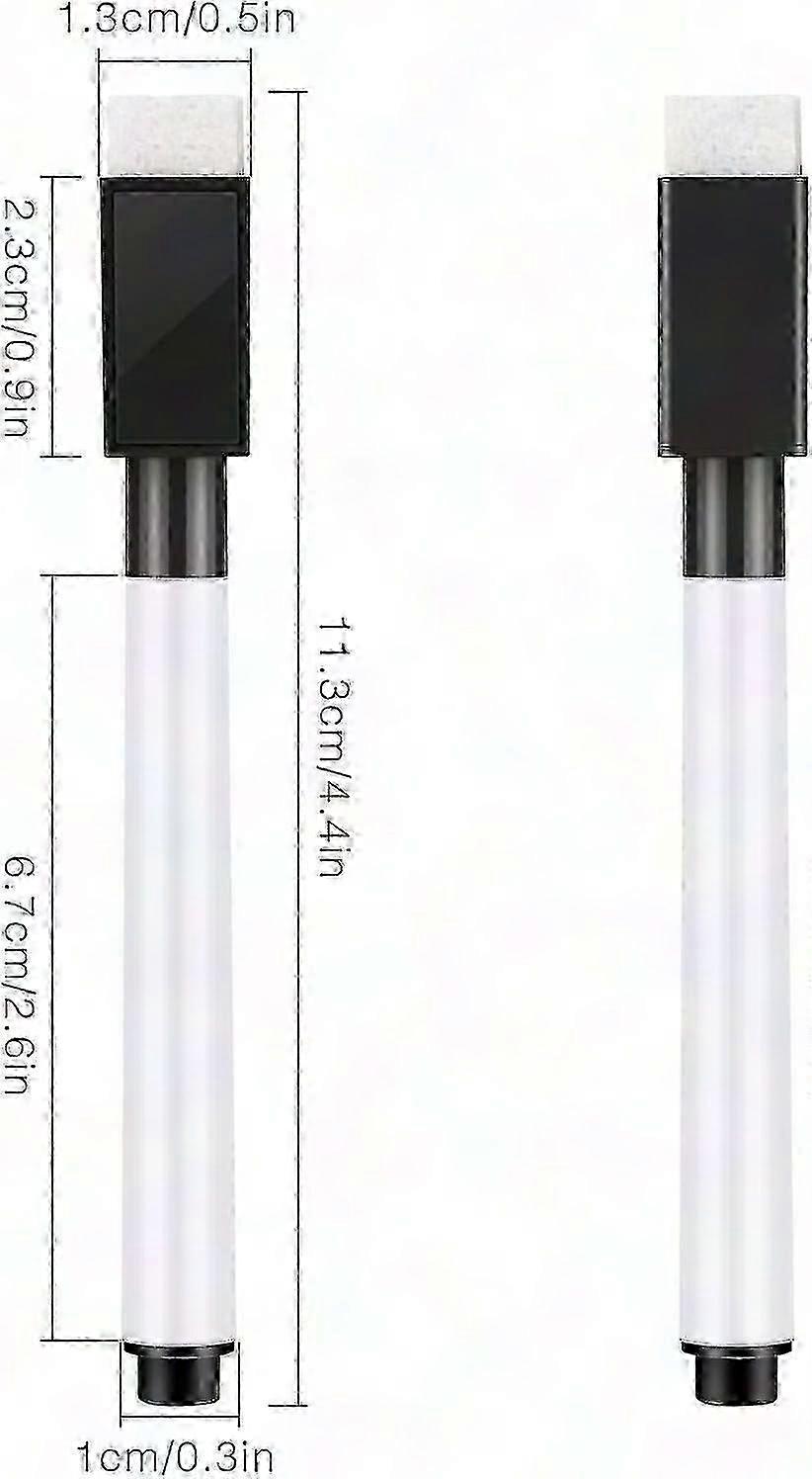 Whiteboard Marker - Dry Erase Fine Tip Whiteboard Pen with Eraser