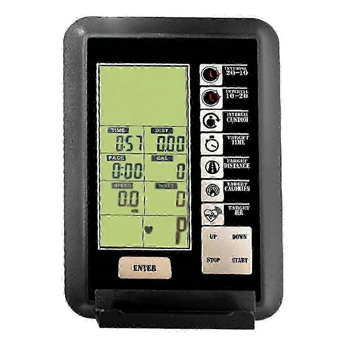 Air Bike Monitor with Heart Rate, Bicycle Speedometer Odometer for Exercise Data Trainer Display - Fitness Tracking Device