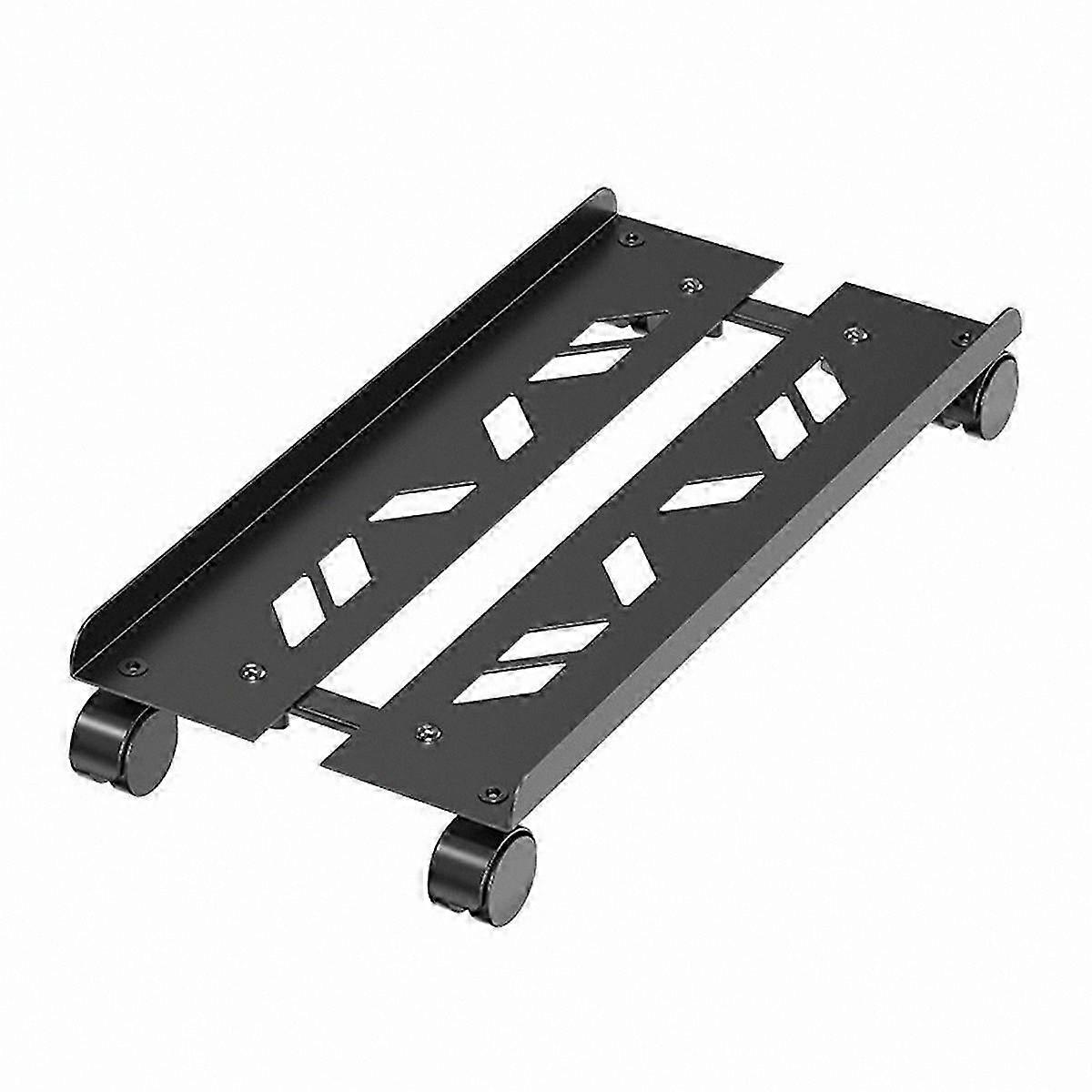 Adjustable Mobile CPU Stand with Rolling Caster Wheels for Computer Tower, Durable PC Stand for Easy Movement and Storage