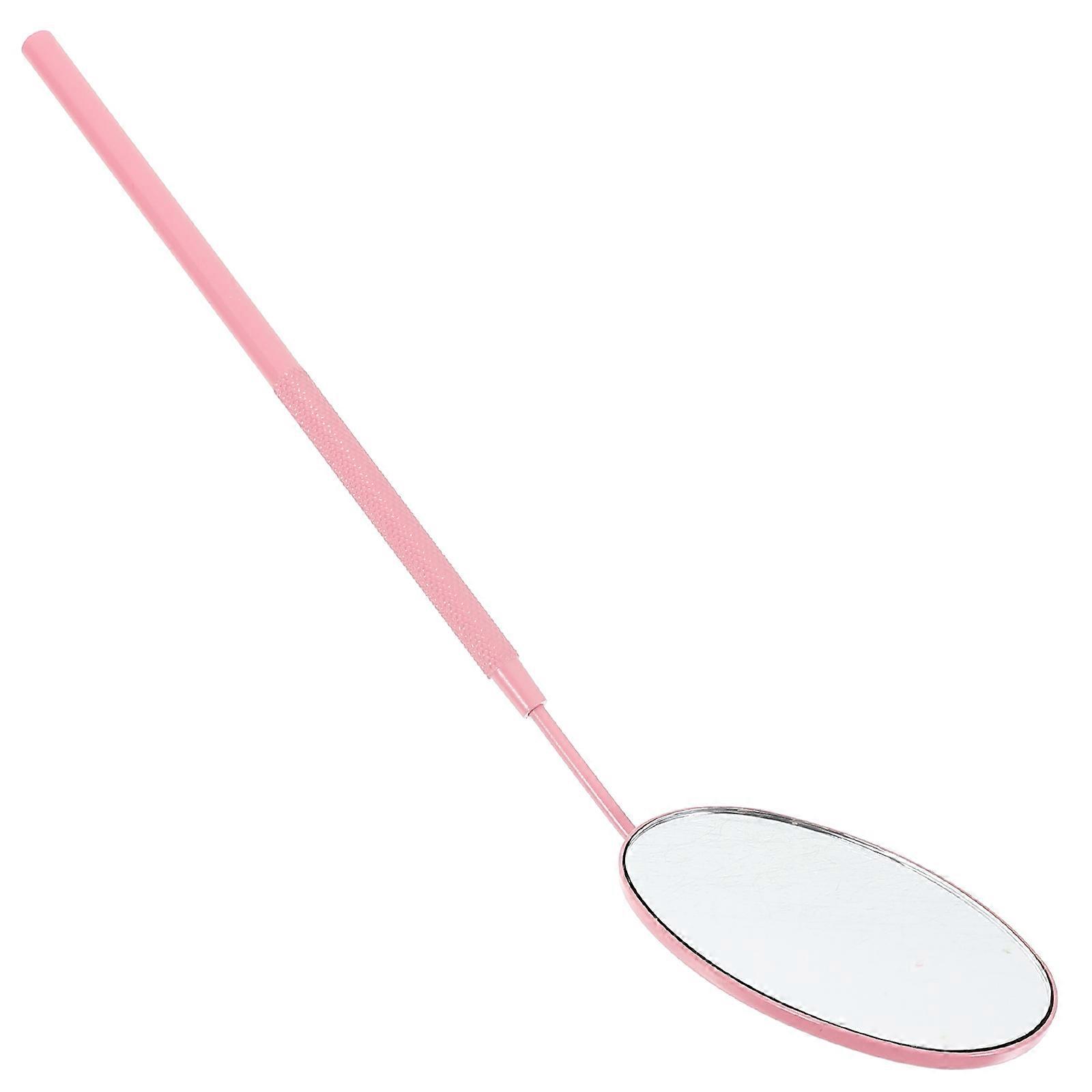 Mirror for Lashes Lash Mirror for Eyelash Extensions Home Use Pink Stainless Steel for Eyelash Extension 1Pack