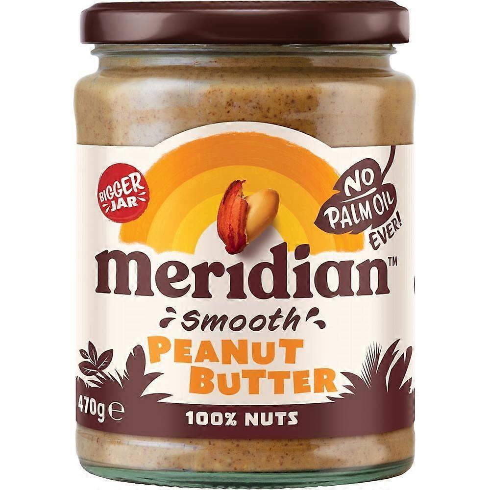 Meridian Smooth Peanut Butter 100% 470g - 4 Pack