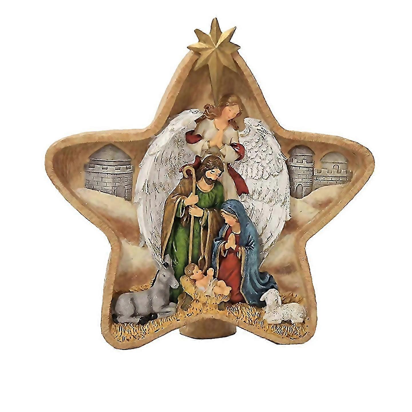 For Table Decoration Fivepointed Star Manger Birth Window Decoration