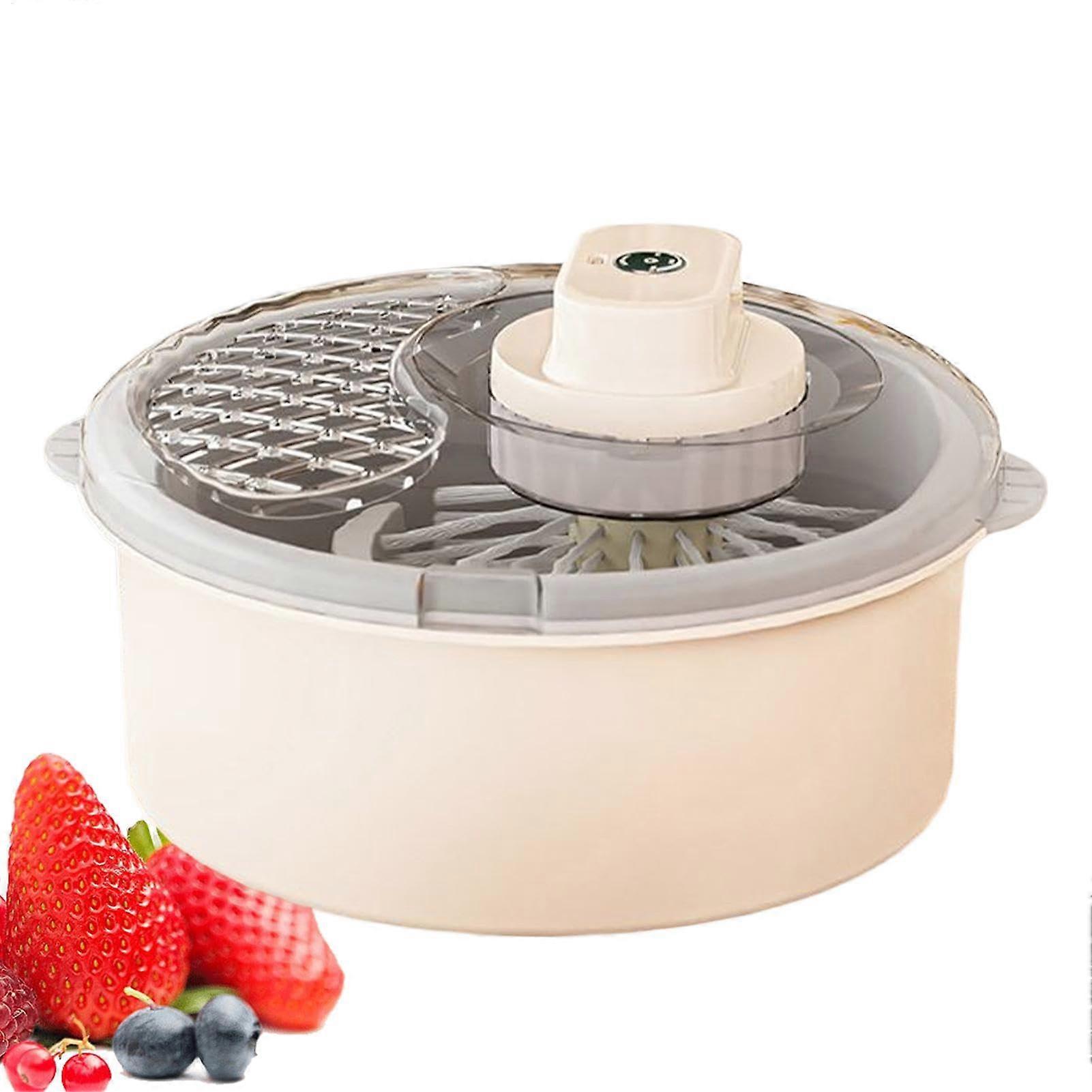 Fruit Washer Spinner, Manual Or Electric Bowl Spinner Multipurpose Food Washing Appliance
