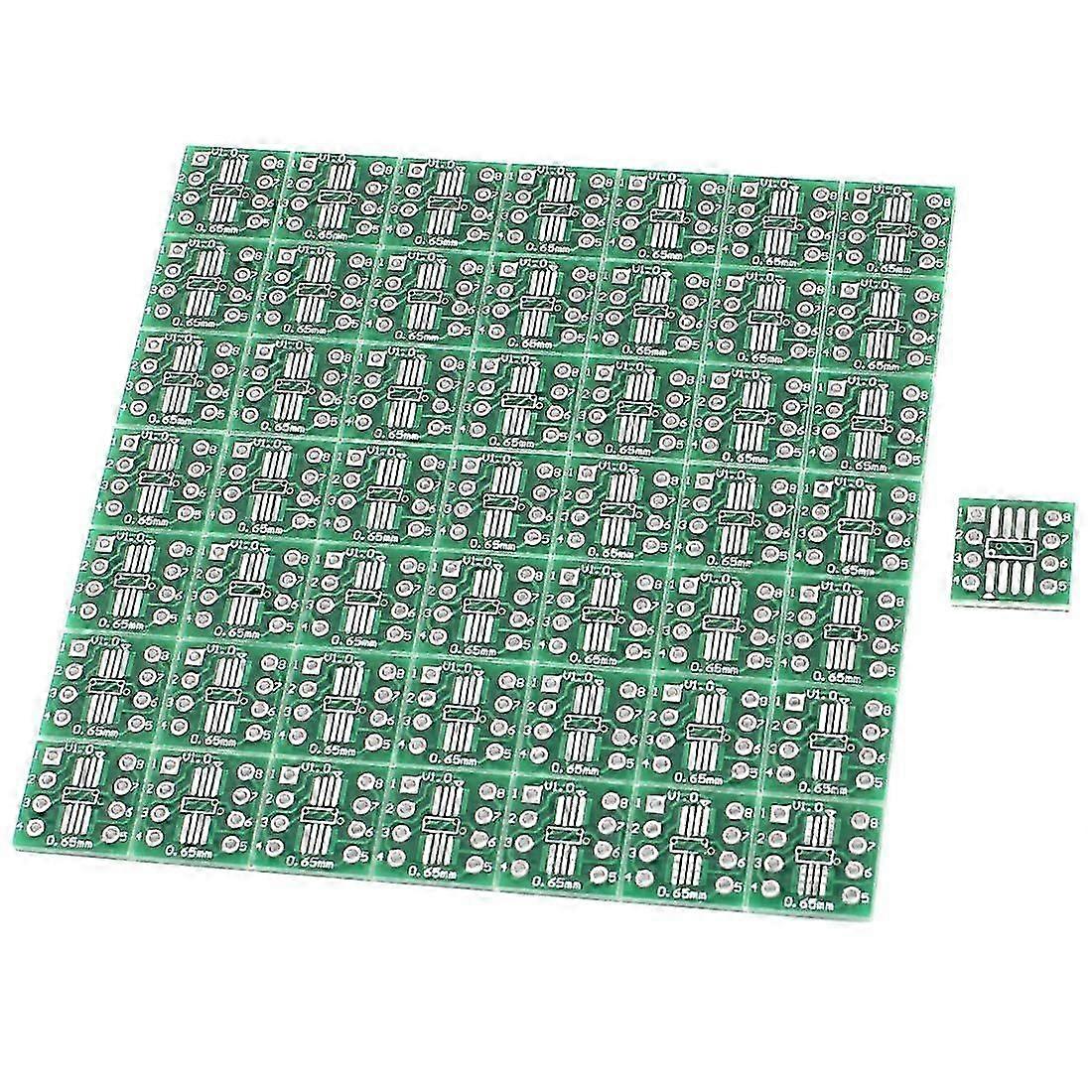 50 Stück SO8 SOP8 SSOP8 TSSOP8 SMD zu DIP8 Adapter 0,65/1,27 mm Leiterplatte