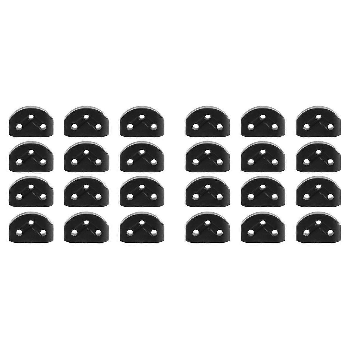 24Pcs Classical Guitar Rollers String Trees Retainer Guides Guitar String Locks Nut Block Clamp, Bla