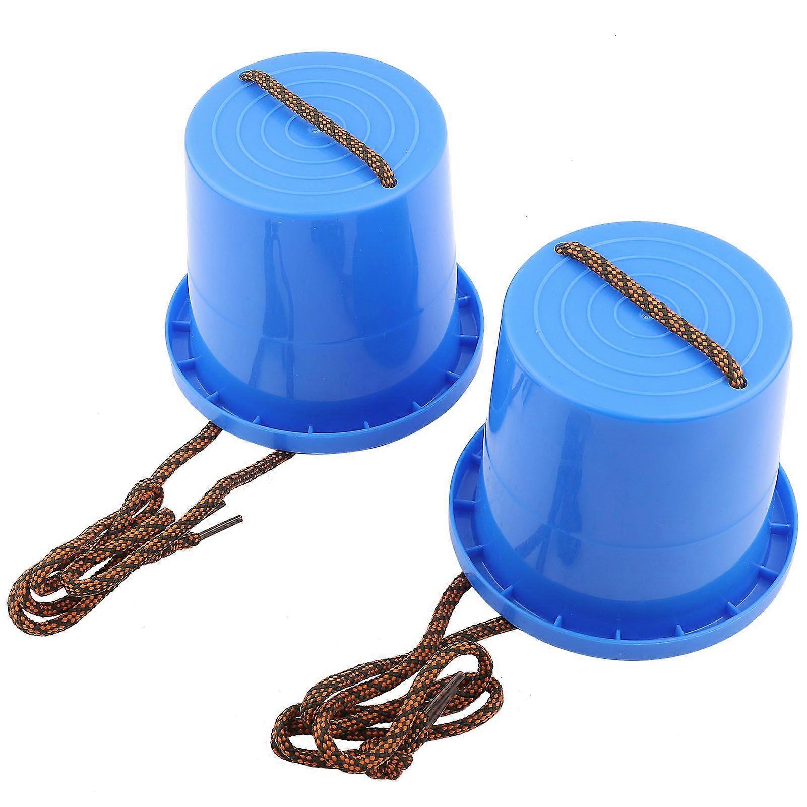 1 Pair of Children Stilts Shoes Interactive Walking Toy for Balance Coordination TrainingBlue