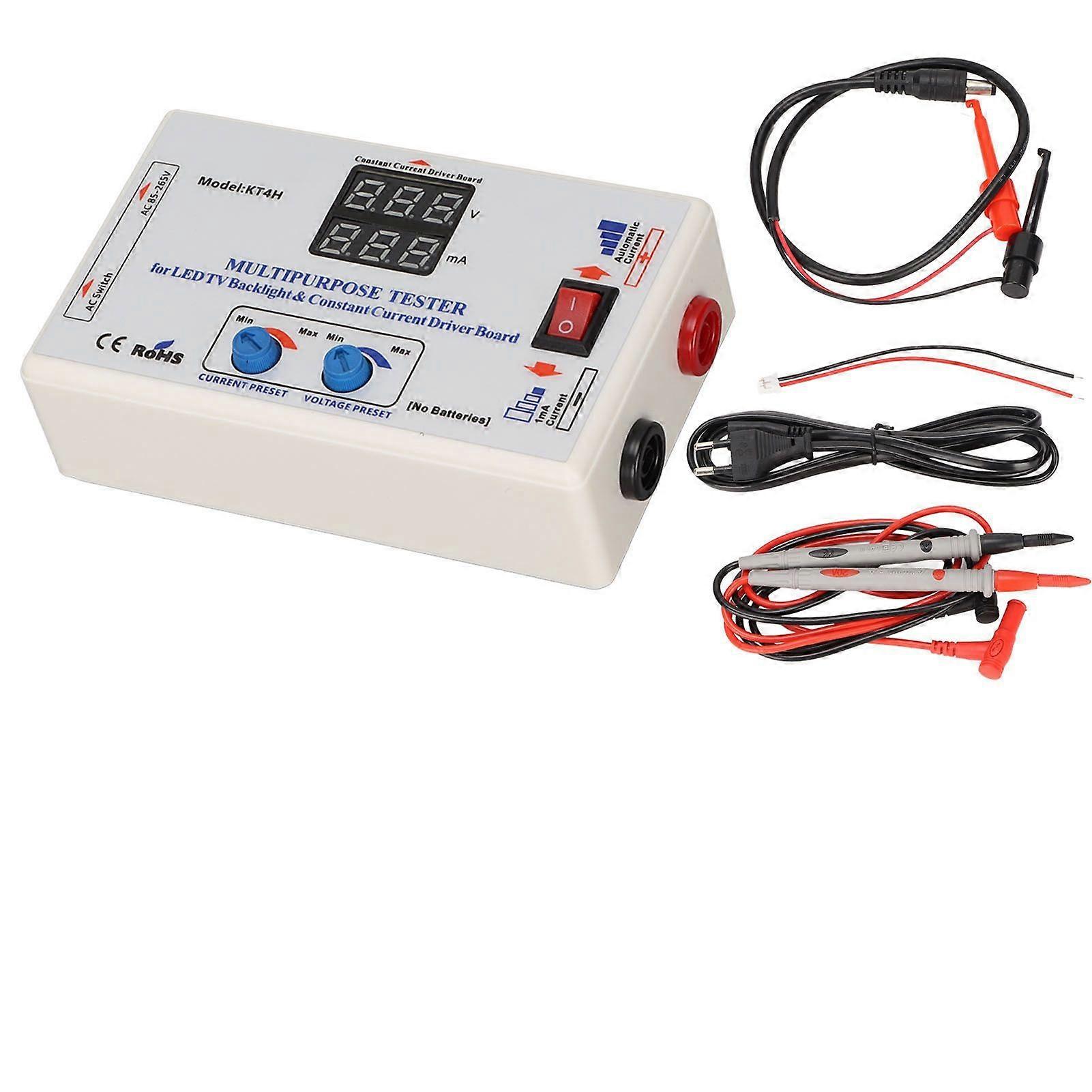 LED TV Backlight Tester Professional Constant Current Plate Universal Tester for All LED Lights Repair 100240V EU Plug