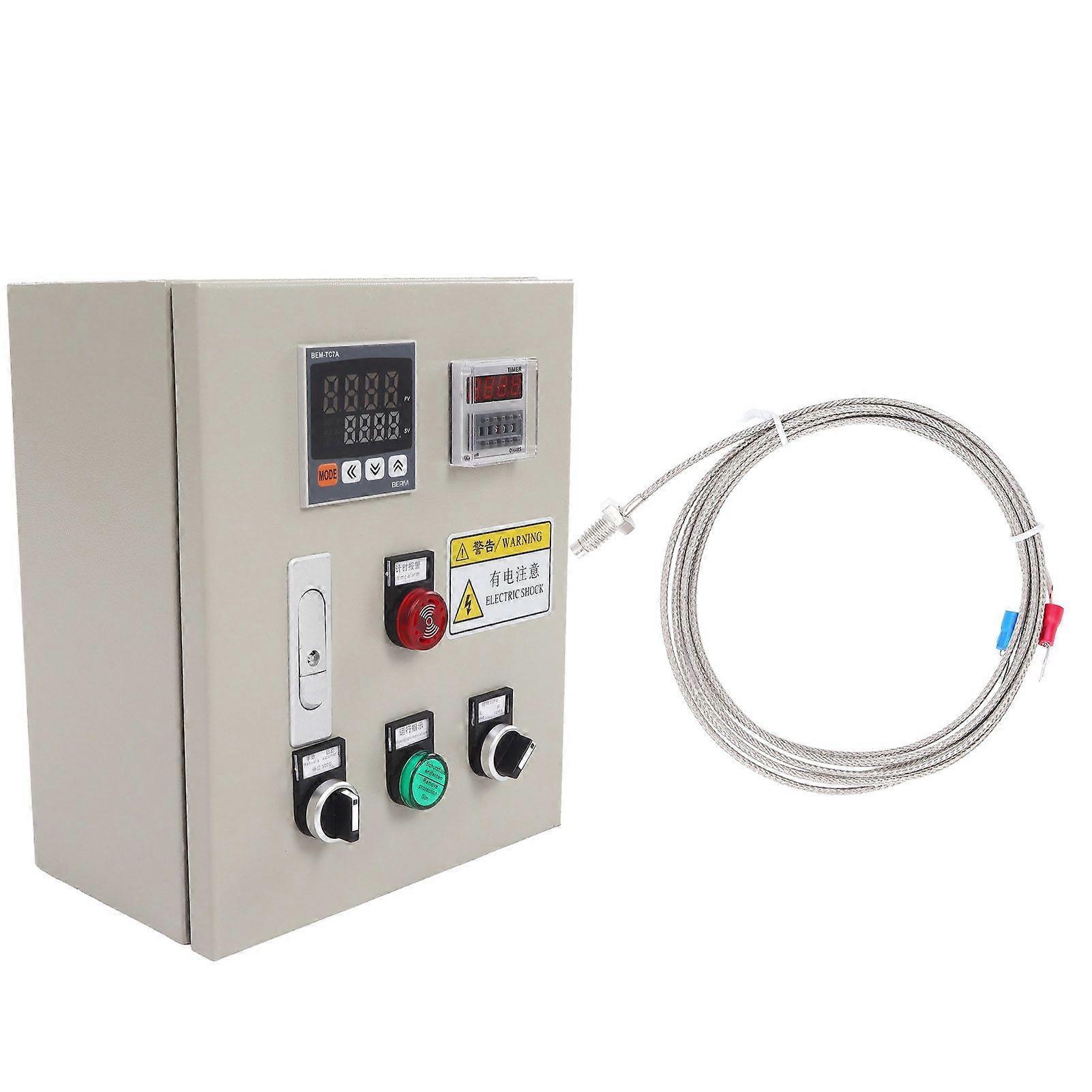 PID Temperature Control Box Intelligent Temp Controller with Thermocouple 380V AC 3 Phase 15KW