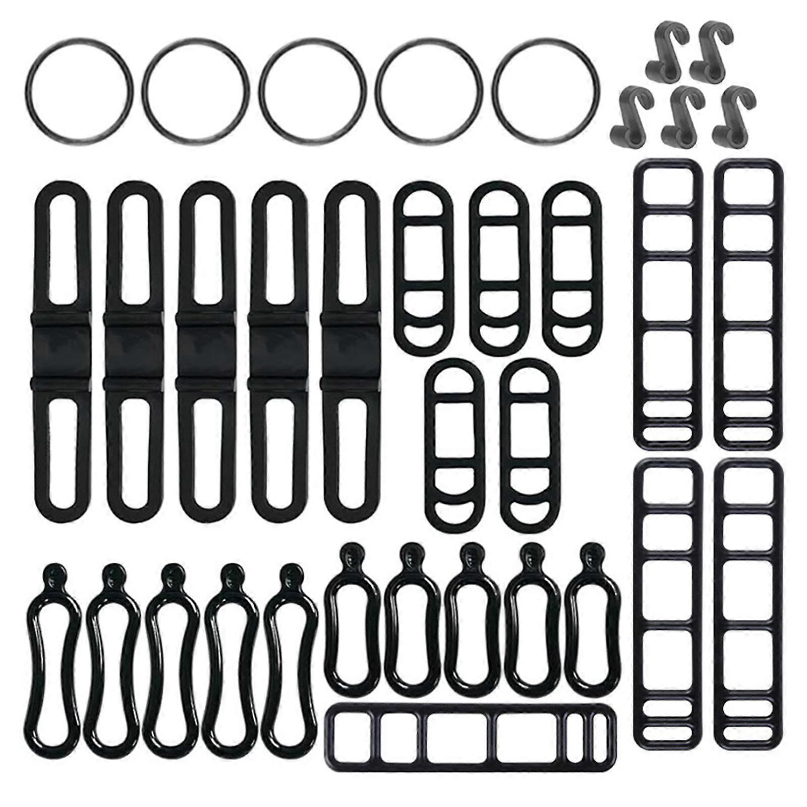 1set Cyclings Bikes Silicone Band Elastics Belt Bandages Belt Bicycles Handlebars Mount Stand Elastics Belt Easily Use Multicolor