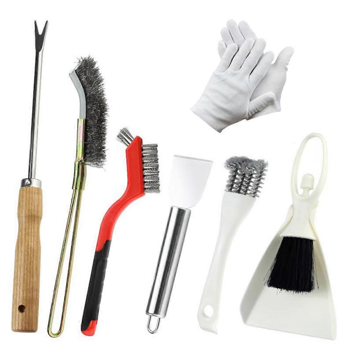 7 Piece Bird Cage Cleaning Brush Set, Pet Cage Cleaning Kit