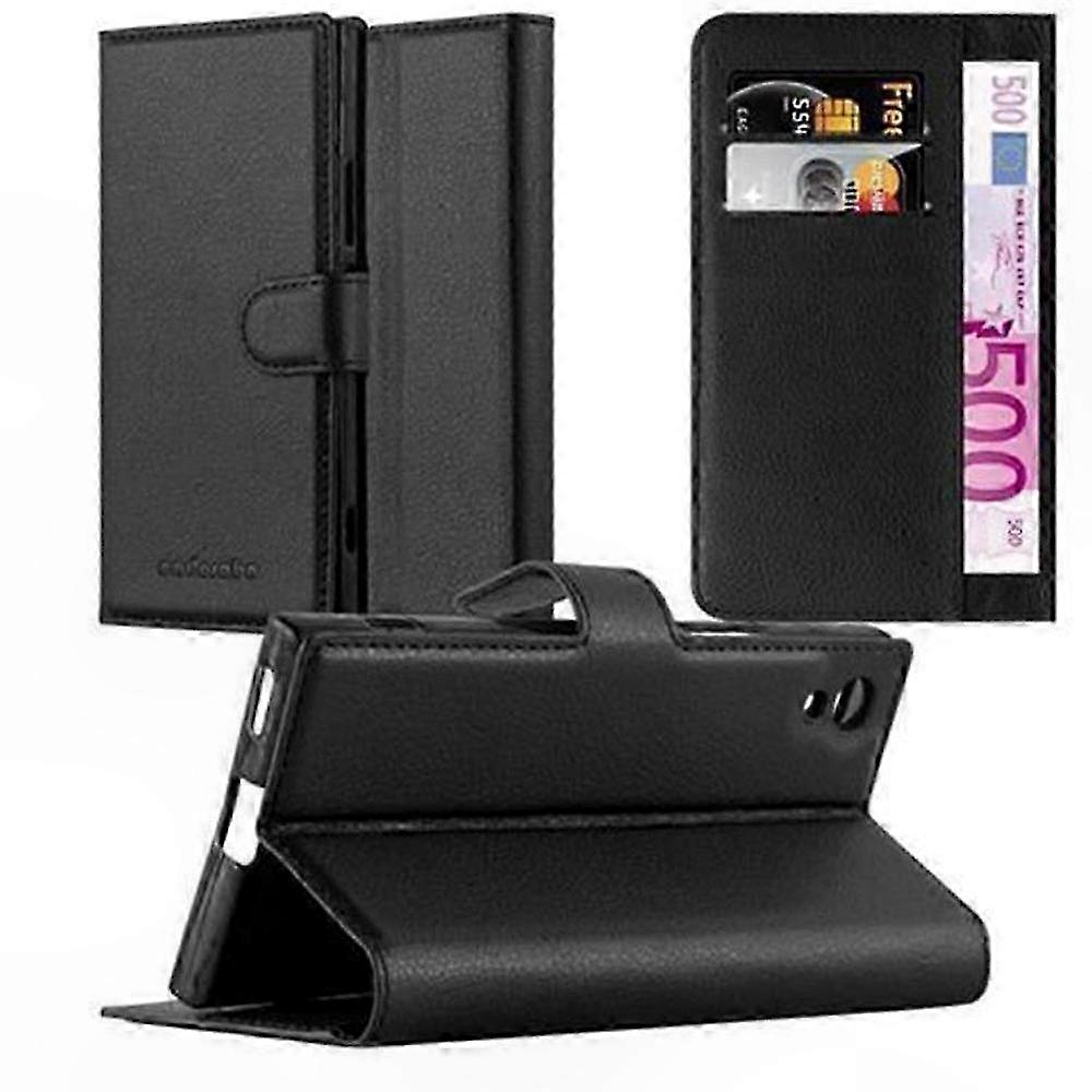 Phone Case with Card Slots and Stand Function for Xperia XA1