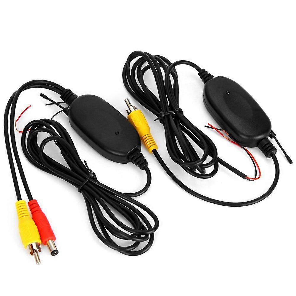 Wireless Color RCA Video Transmitter and Receiver Kit for Car Rear View Backup Camera Vehicle Dash CAM Front Car Camera