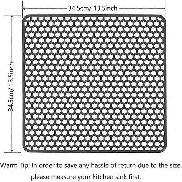 Silicone sink protection pad, irregular pattern, rustproof, durable and water-filterable