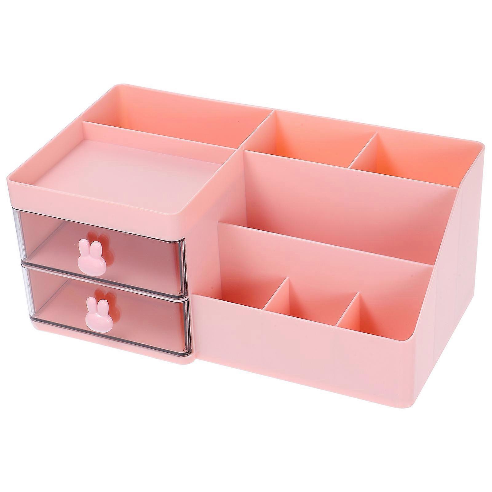 It sounds like you're describing or looking for information about a **Portable Desktop Storage Box** featuring a **Cherry Blossom Pink design**.