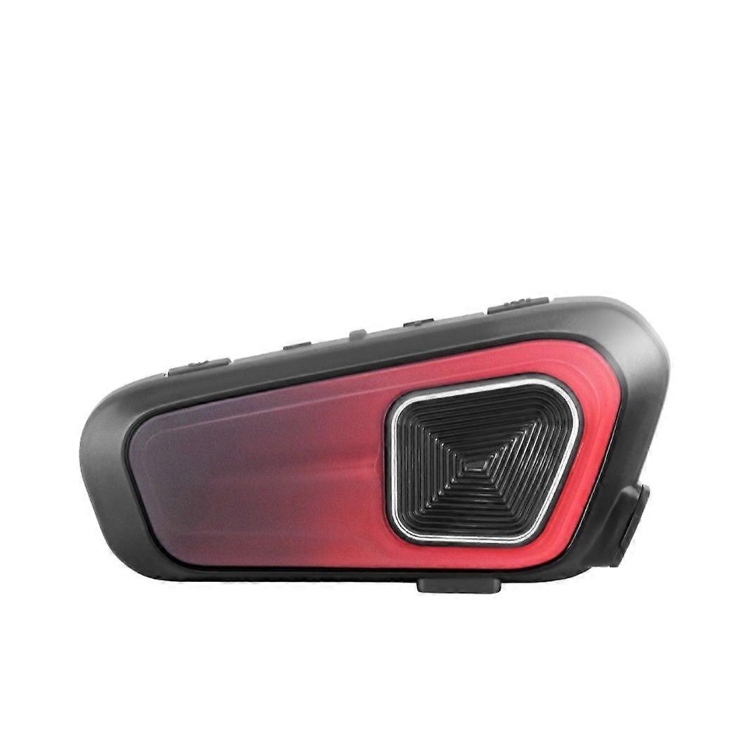Motorcycle Bluetooth Helmet Intercom Headset Noise Cancelling HiFi 8 Riders Up to 2000m Motorcycle Communication System(Red)