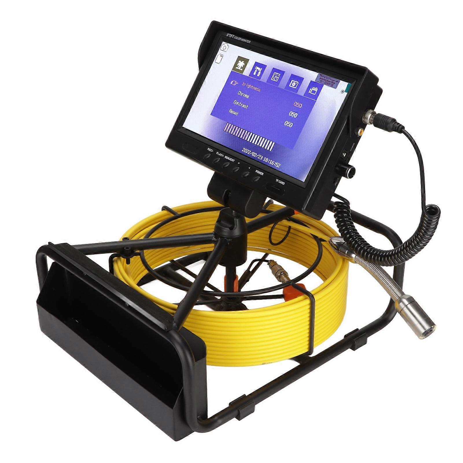 9in Display Screen Endoscope with 16GB Memory Card, 20m Cable