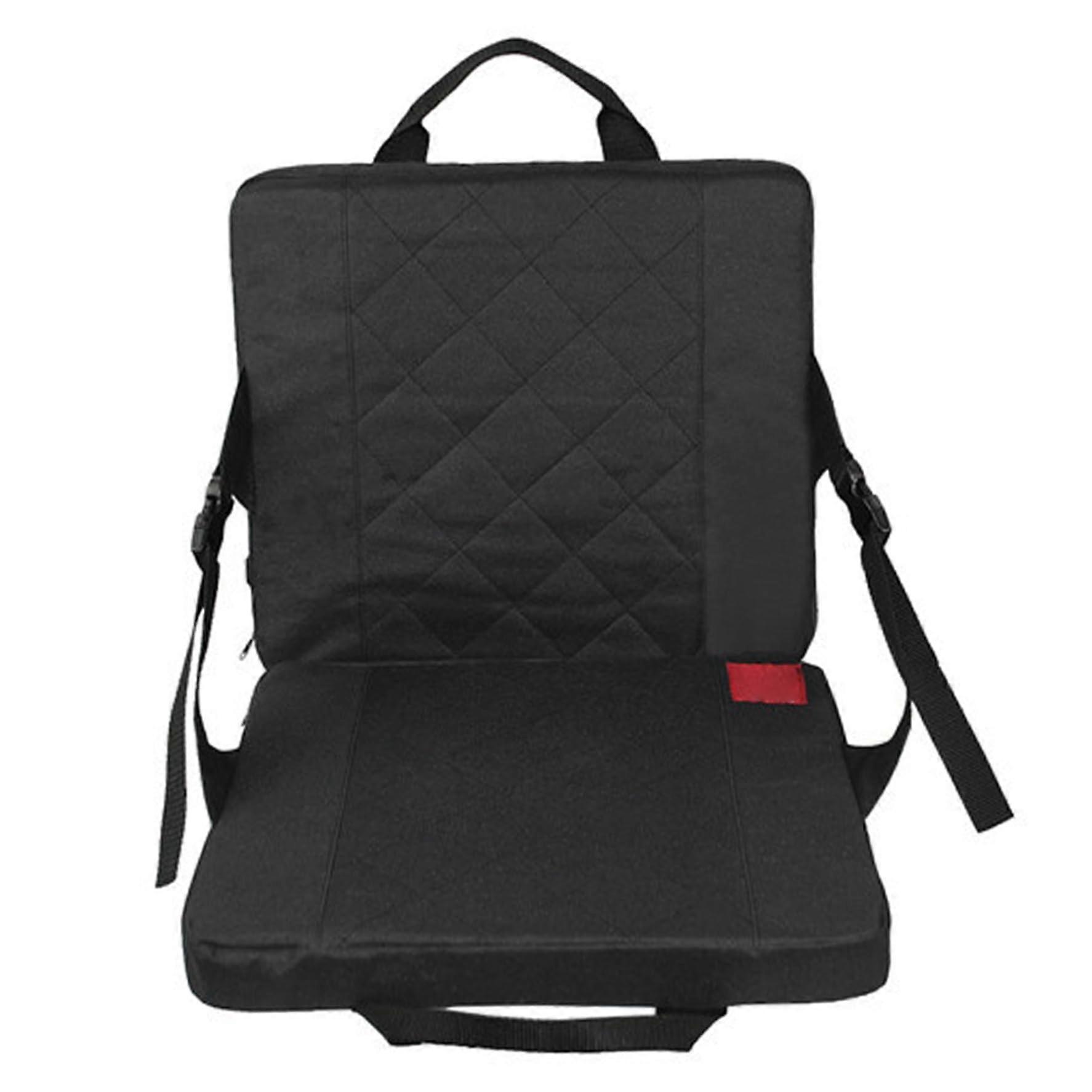 Heated Seat Cushion, 3-Level Heating Folding Outdoor Chair With Handle, Adjustable Stadium Bleacher Seat, No Power Bank