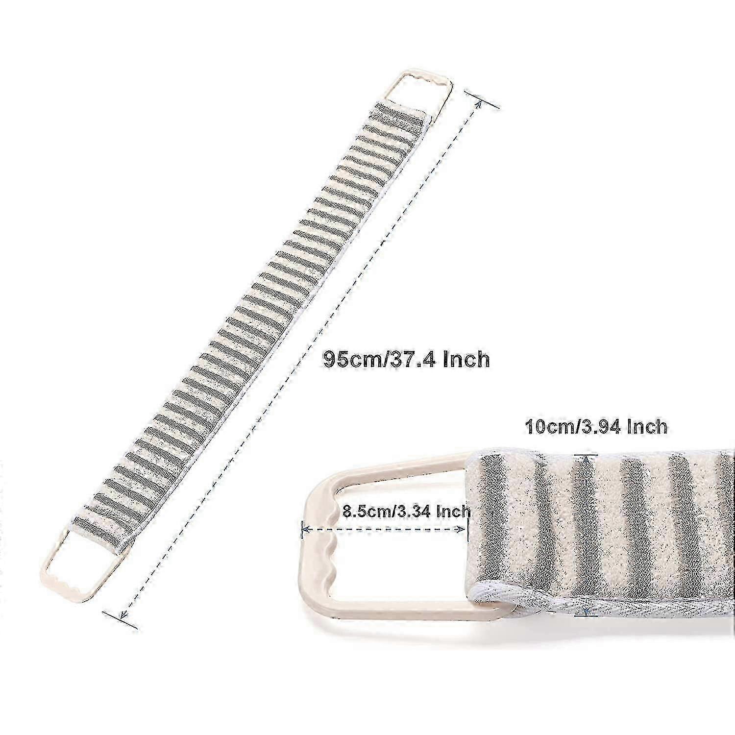 2 Pack Exfoliating Back Scrubber, Back Scrubber Exfoliating Loofah Back Scrubber