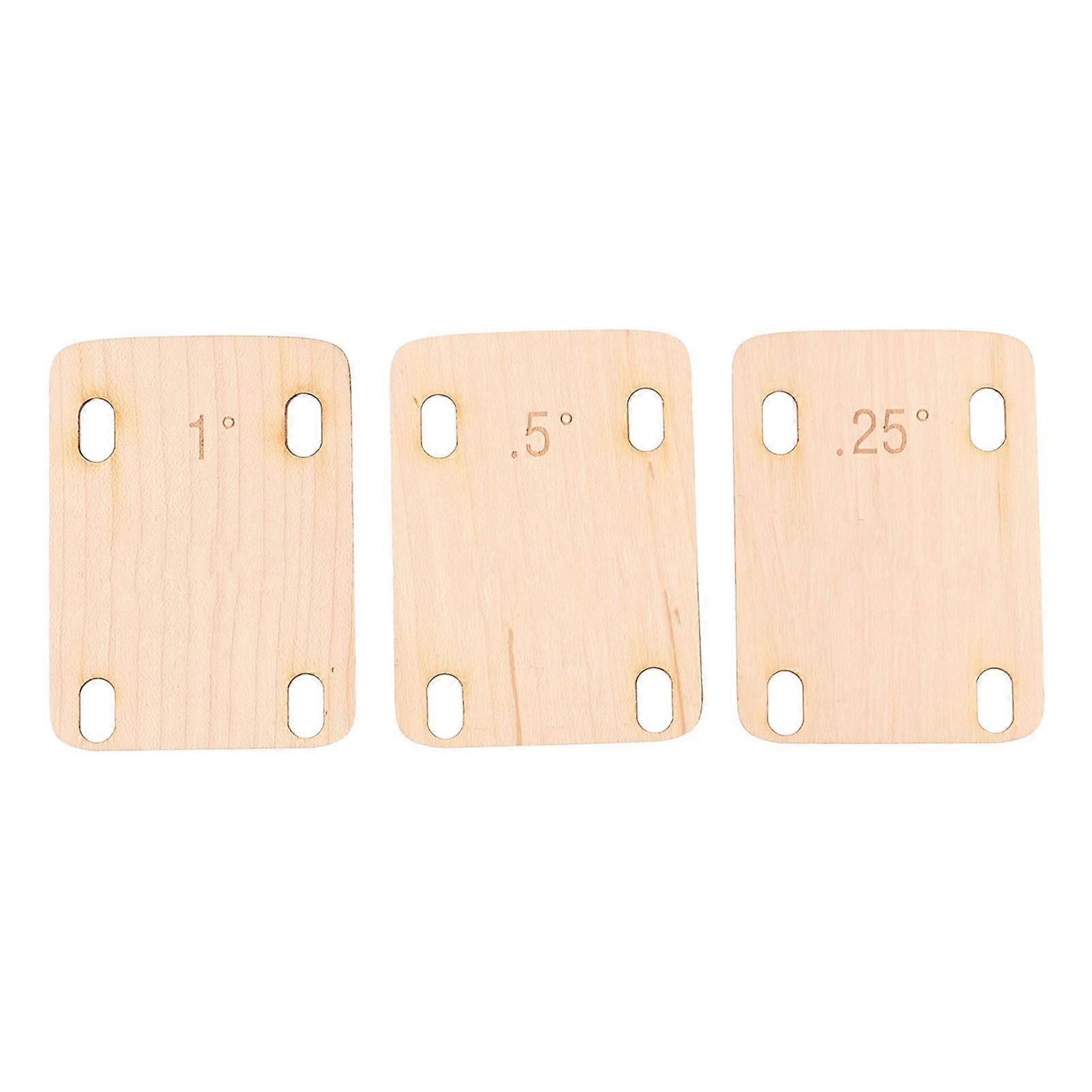 Electric Guitar Neck Shim Maple Wood Neck Shim Spacer Instrument Accessory for Replacement 1pc 1 1pc 0.5 1pc 0.25
