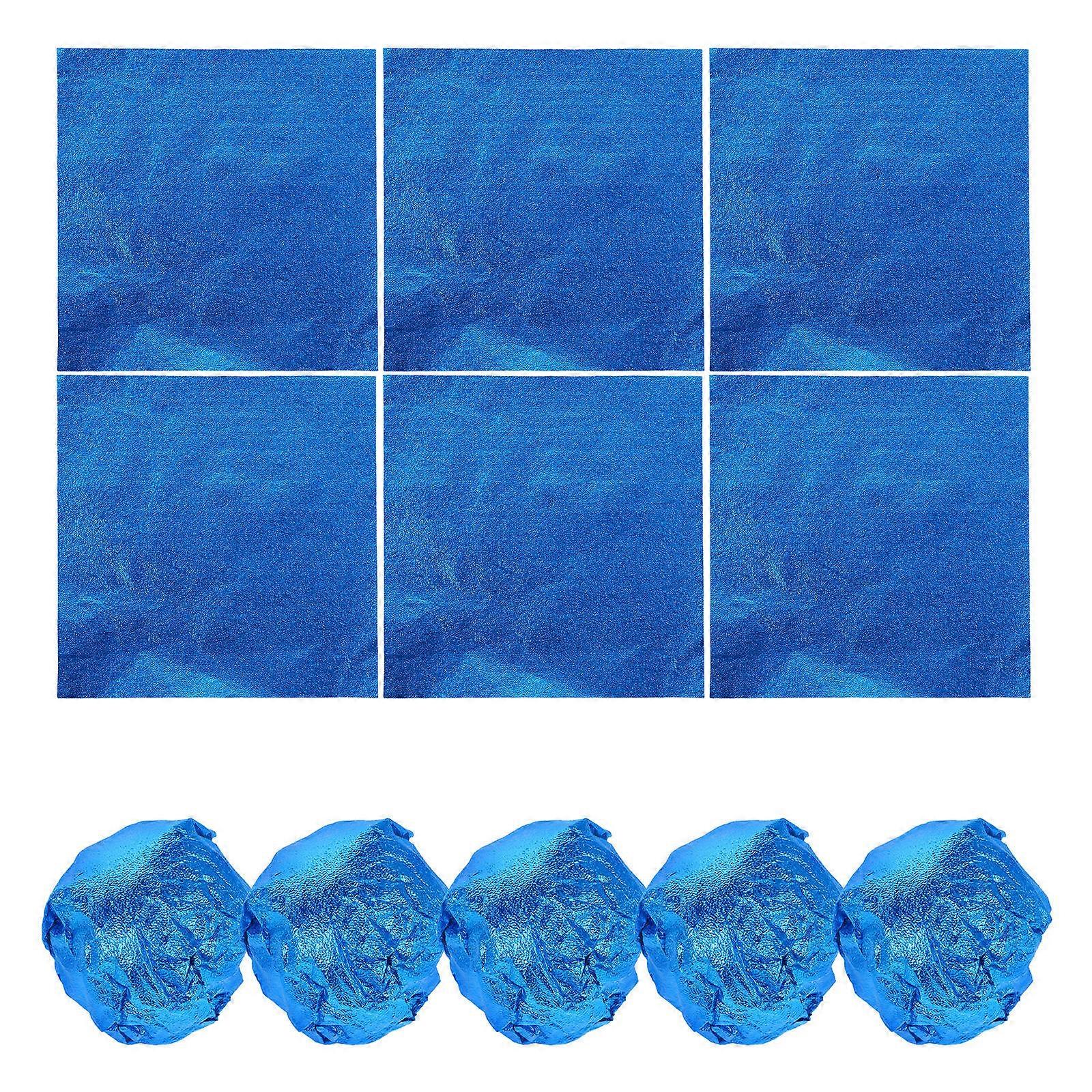 Blue Aluminum Foil Candy Wrappers for Wrapping 400Pcs Chocolate Packaging