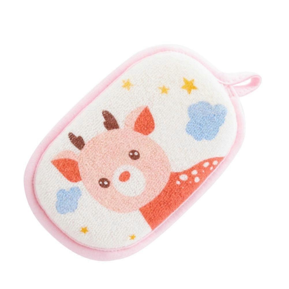 Baby Bath Sponge Absorbent Cotton for Bath 2Pcs with Exfoliating Texture