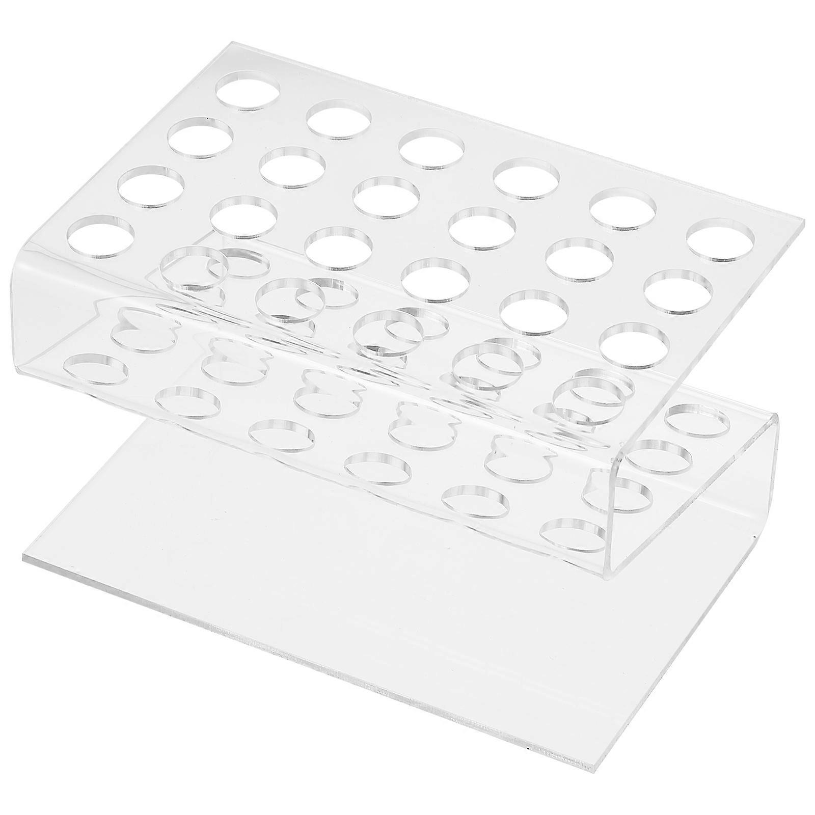 Acrylic Paint Brush Holder Clear Organizer for 5Pcs Eyebrow Pencil Display