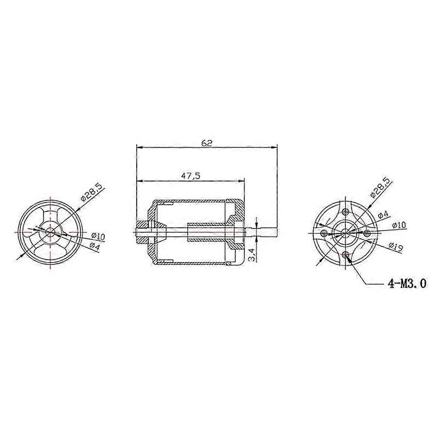 70mm 12 Ducted Fan EDF Unit with 4S 3400KV Brushless Motor for RC Airplane