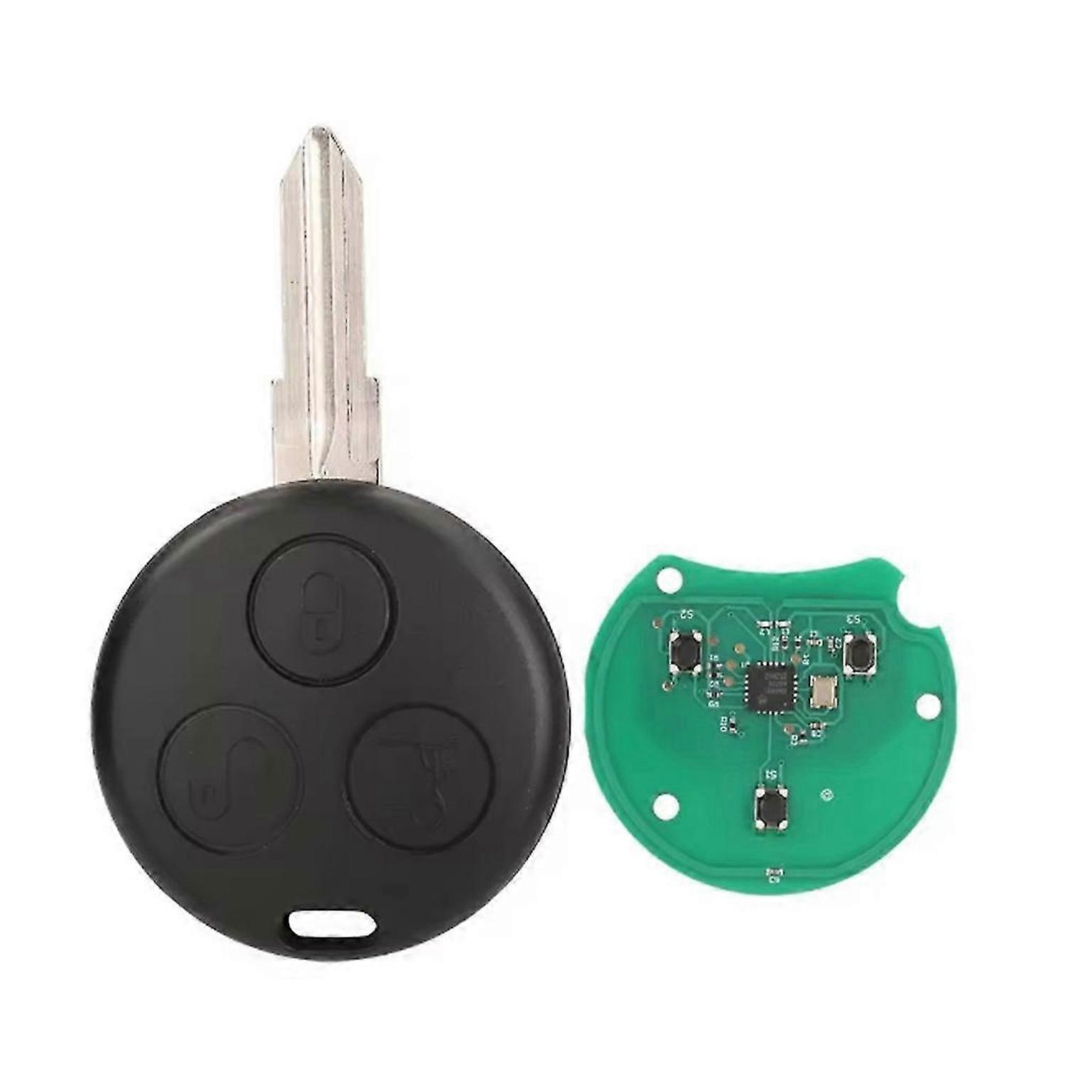 Car 433Mhz 3 Button Remote Key with Chip for Mercedes-Benz Smart Fortwo 1998-2006 Car Key