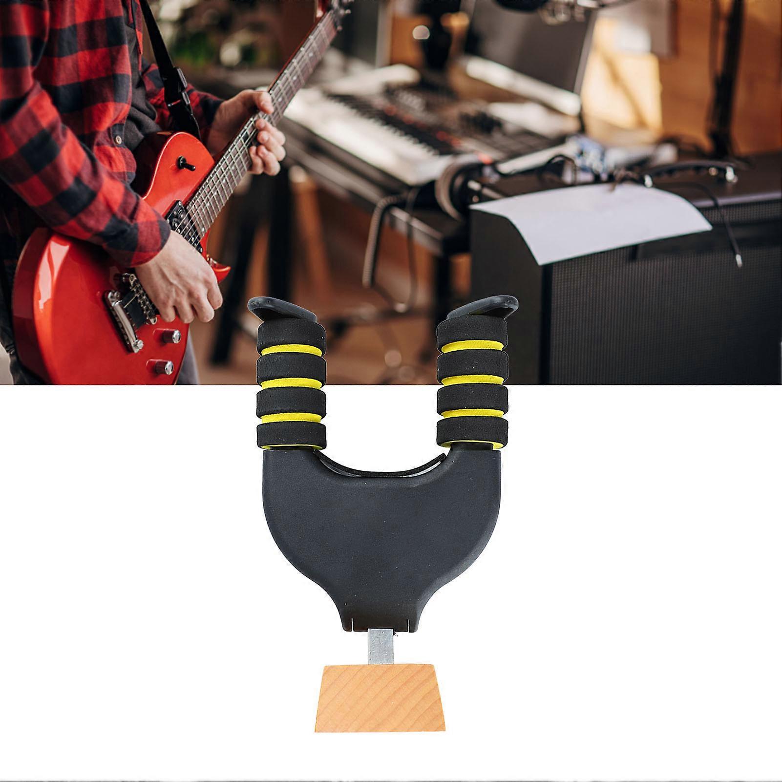 Auto Locking Solid Wood Guitar Hanger Wall Mount Hook Grip