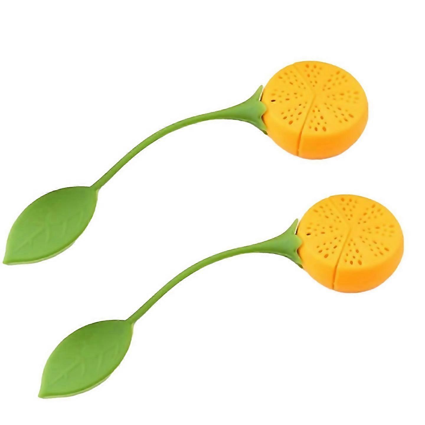 For Loose Tea Leaf Strainer Silicone Tea Infuser Lemon