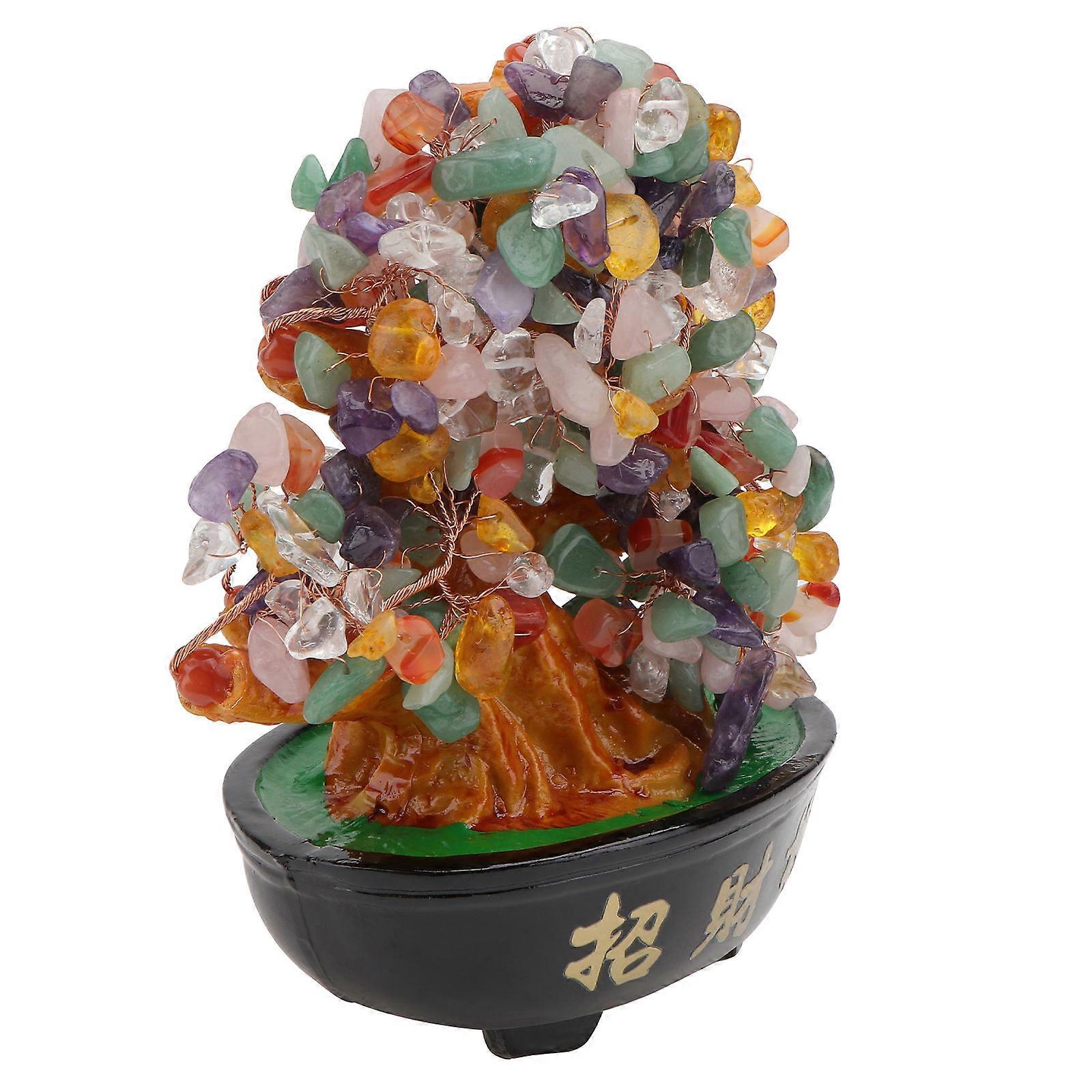 Decorative Resin Money Tree Perfect For Home Atmosphere Ornament 24x23cm Classic Style 1Pc
